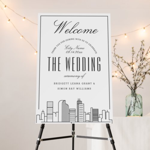 Wedding in Denver Colorado  Welcome Sign