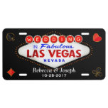 Wedding In Fabulous Las Vegas Getting Married License Plate at Zazzle