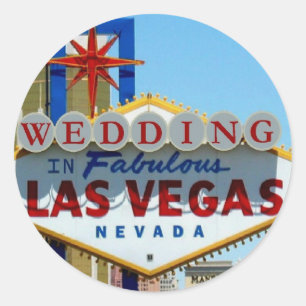 WEDDING IN FABULOUS LAS VEGAS Sticker