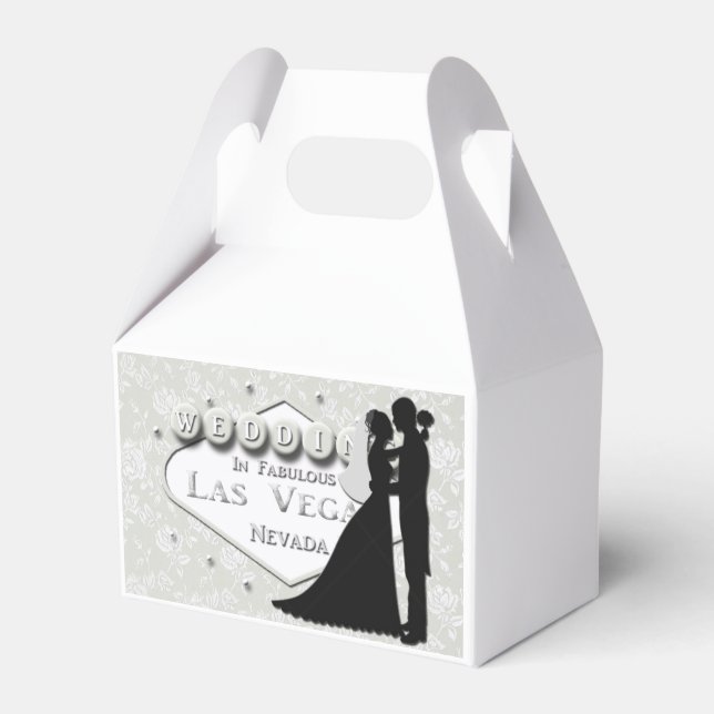 Wedding In Las Vegas Favor Box (Front Side)