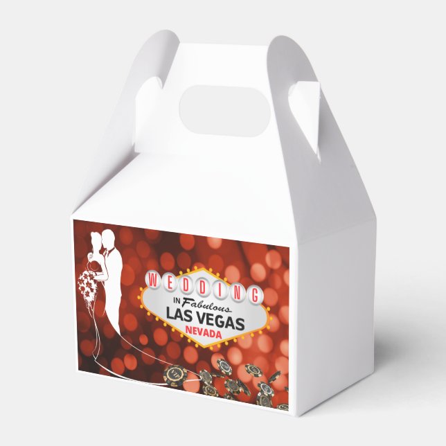 Wedding in Las Vegas Favor Box (Front Side)