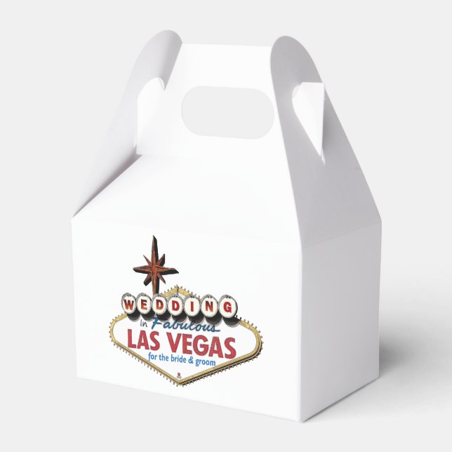Wedding In Las Vegas Favor Box (Front Side)