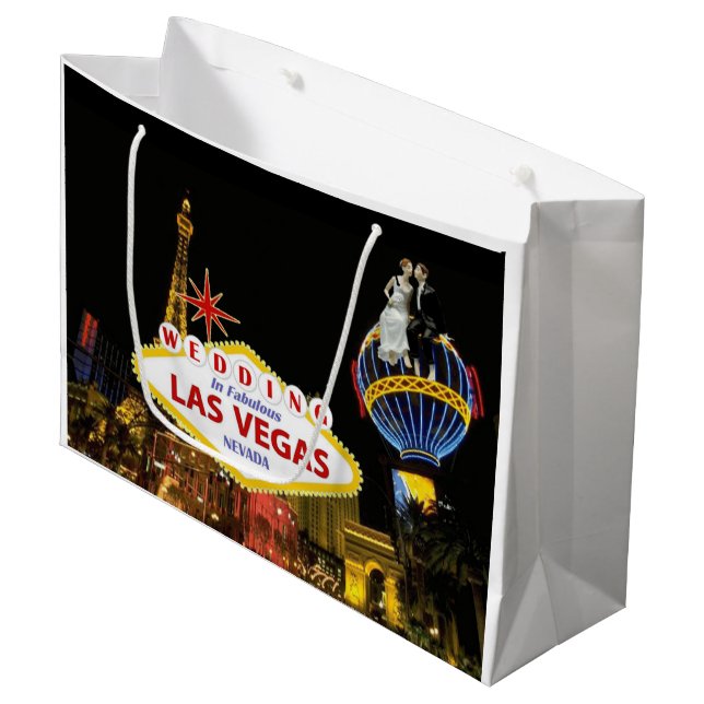 WEDDING In Las Vegas Gift Bag (Front Angled)