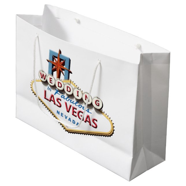 WEDDING In Las Vegas Gift Bag (Front Angled)