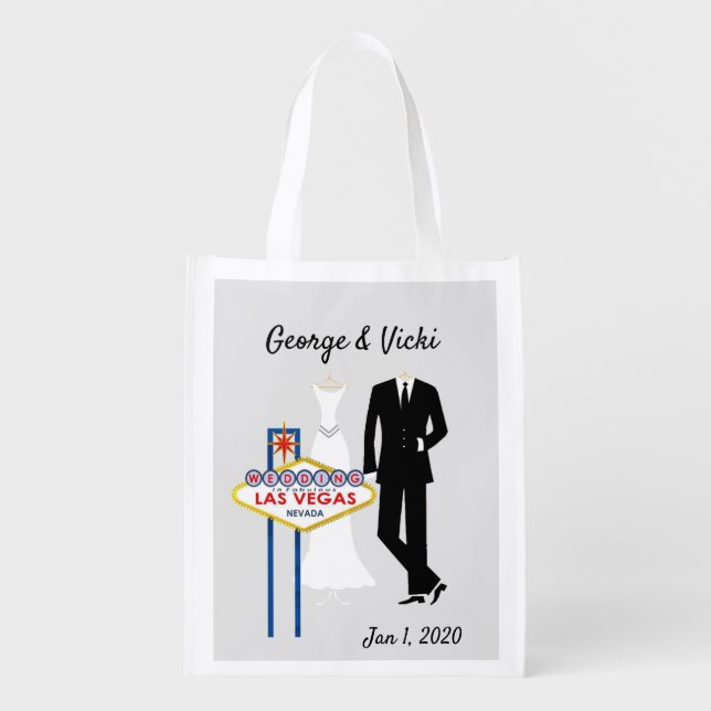 Wedding in Las Vegas Keepsake Gift Bag (Front)