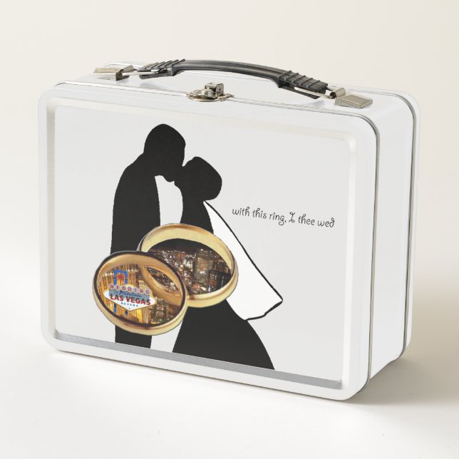 Wedding in Las Vegas Metal Lunchbox (Front)
