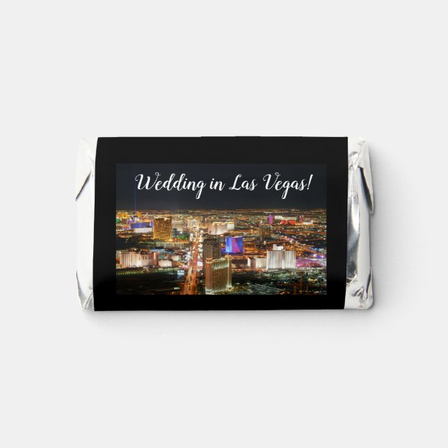 Wedding in Las Vegas Mini Chocolates Hershey's Miniatures (Front)