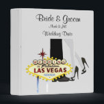 WEDDING in Las Vegas Personalized Binder<br><div class="desc">WEDDING in Las Vegas Personalized Binder
Front of album  add names of Bride & Groom and Date of wedding
Optional on back of album,   you can add location where you got married in Las Vegas!</div>