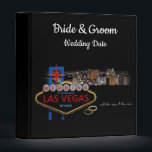 WEDDING in Las Vegas Personalized Binder<br><div class="desc">WEDDING in Las Vegas Personalized Binder
Front of album  add names of Bride & Groom and Date of wedding
Optional on back of album,   you can add location where you got married in Las Vegas!</div>