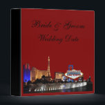 WEDDING in Las Vegas Personalized Binder<br><div class="desc">WEDDING in Las Vegas Personalized Binder
Front of album  add names of Bride & Groom and Date of wedding
Optional on back of album,   you can add location where you got married in Las Vegas!</div>