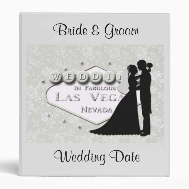 WEDDING in Las Vegas Personalized Binder (Front)