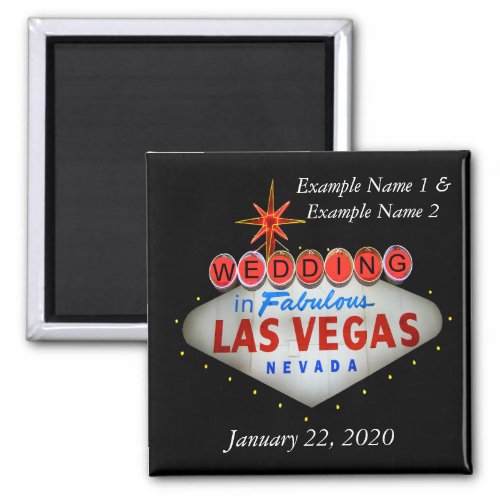 Wedding in Las Vegas Save the Date Magnet