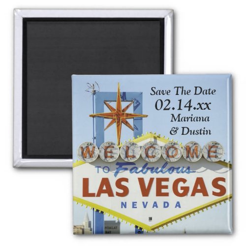 Wedding In Las Vegas Save The Date Magnet