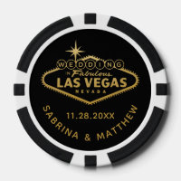 Wedding in Las Vegas Sign Casino Favor