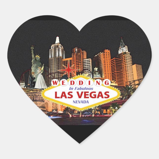 Wedding In Las Vegas Sticker (Front)