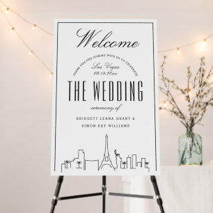 Wedding in Las Vegas Welcome Sign