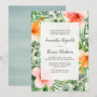 Wedding in Paradise Tropical Hibiscus Floral