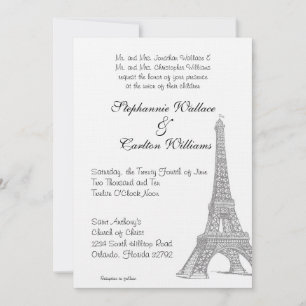 Wedding in Paris Invitation