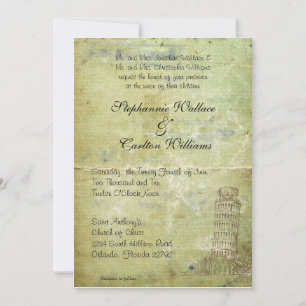 Wedding in Pisa Invitation