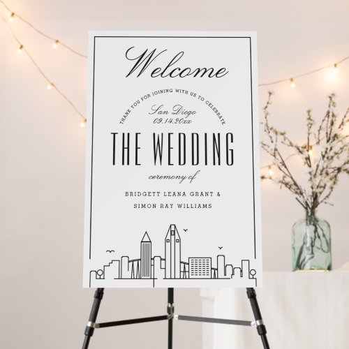 Wedding in San Diego | Welcome Sign