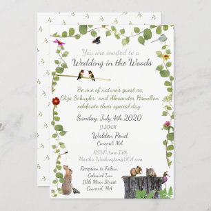 Wedding in the Woods: Invitation