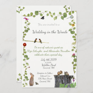 Wedding in the Woods: Invitation
