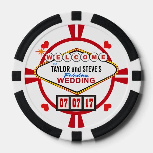 Wedding in Vegas Casino Favor Poker Chips