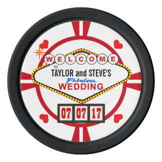 Wedding in Vegas Casino Favor Poker Chips