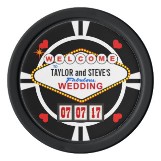 Wedding in Vegas Casino Favor Poker Chips