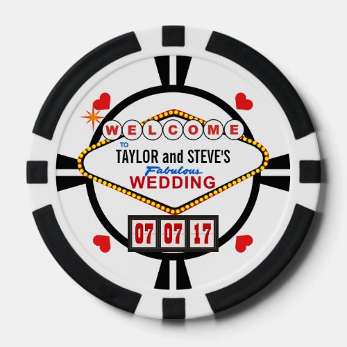 Wedding in Vegas Casino Favor Poker Chips