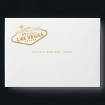 Wedding in Vegas Sign Gold Invitation Mailing Envelope<br><div class="desc">Upgrade your Zazzle or DIY Las Vegas Wedding Invitations with this custom chic faux gold foil look "Wedding in Las Vegas" sign envelope. Features a fun quote above the address area that you can change to whatever you like. • • • • • Pick a background color or click CUSTOMIZE FURTHER to change text...</div>