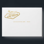Wedding in Vegas Sign Gold Invitation Mailing Envelope<br><div class="desc">Upgrade your Zazzle or DIY Las Vegas Wedding Invitations with this custom chic faux gold foil look "Wedding in Las Vegas" sign envelope. Features a fun quote above the address area that you can change to whatever you like. • • • • • Pick a background color or click CUSTOMIZE FURTHER to change text...</div>
