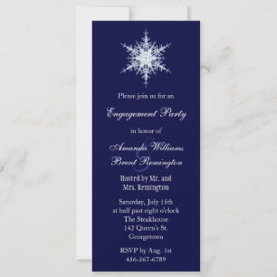 Wedding  in Winter Engagement Party Invitation