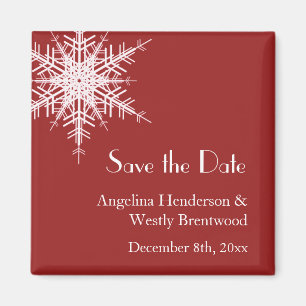 Wedding in Winter Save the Date Magnet
