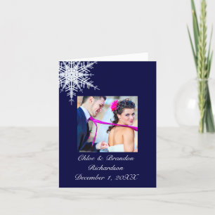 Wedding in Winter Thank You Card