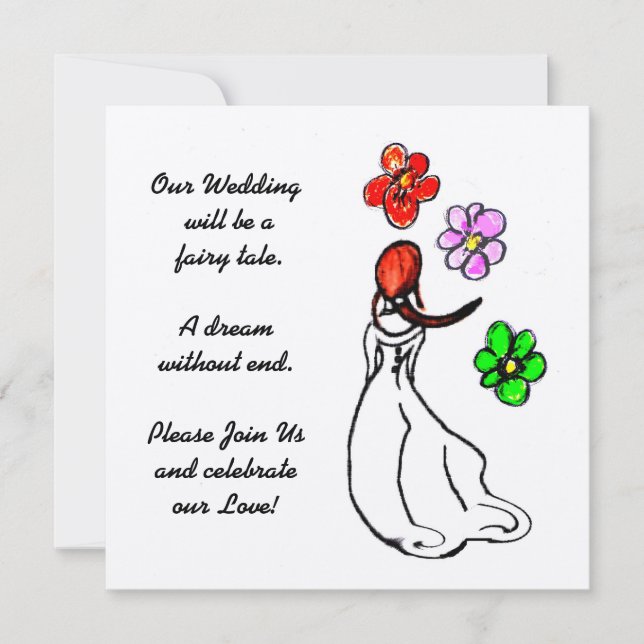 Wedding Informal Art Deco Invitation (Front)