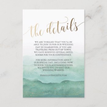 Wedding Information Card by KarisGraphicDesign at Zazzle