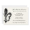 Wedding Information Card | New Orleans | Black