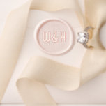 Wedding Initials Geometric Design Wax Seal Stamp