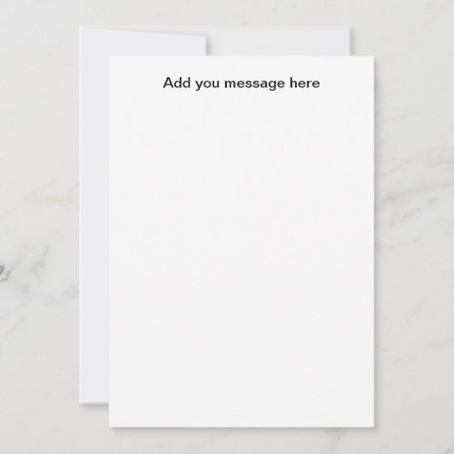 Blank Insert Card Custom Announcements