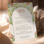 Wedding Insert INFO Vintage Art Nouveau by Mucha I Invitation<br><div class="desc">Art Nouveau Vintage wedding INFO card by Alphonse Mucha in a floral, romantic, and whimsical design. Victorian flourishes complement classic art deco fonts. Please enter your custom information, and you're done. If you wish to change the design further, click the blue "Customize It" button. Thank you so much for considering...</div>