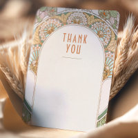 Wedding Insert Thank You Vintage Art Nouveau Invit