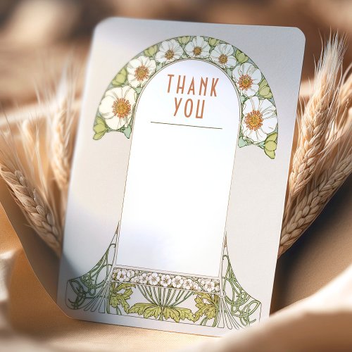 Wedding Insert Thank You Vintage Art Nouveau Invit Invitation