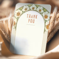 Wedding Insert Thank You Vintage Art Nouveau