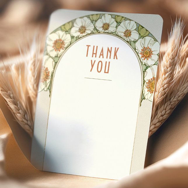 Wedding Insert Thank You Vintage Art Nouveau Invitation (Creator Uploaded)