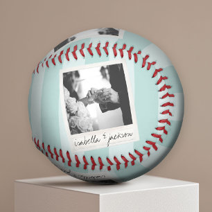 Wedding Instagram Photo Retro frame Custom Text Baseball