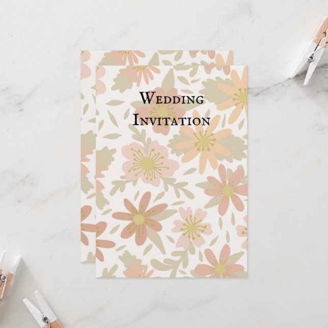 wedding invitaion invitation (Front/Back In Situ)