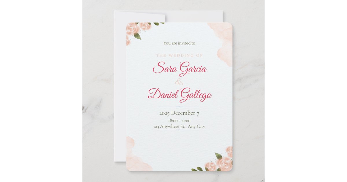 Postmaster Invitastion wedding invitastion invitation | Zazzle
