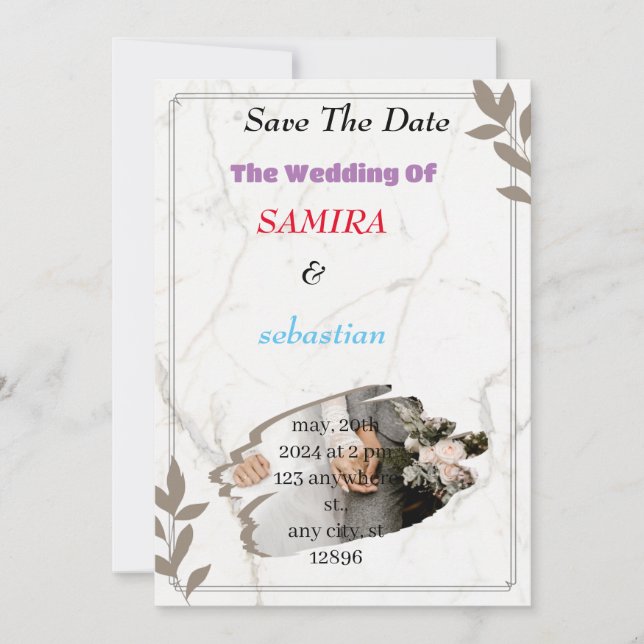 Wedding invitation (Front)
