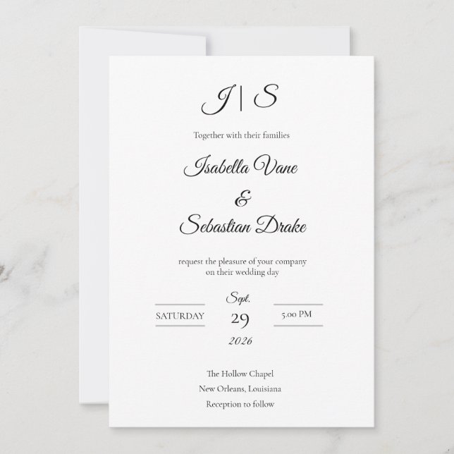Wedding  invitation (Front)